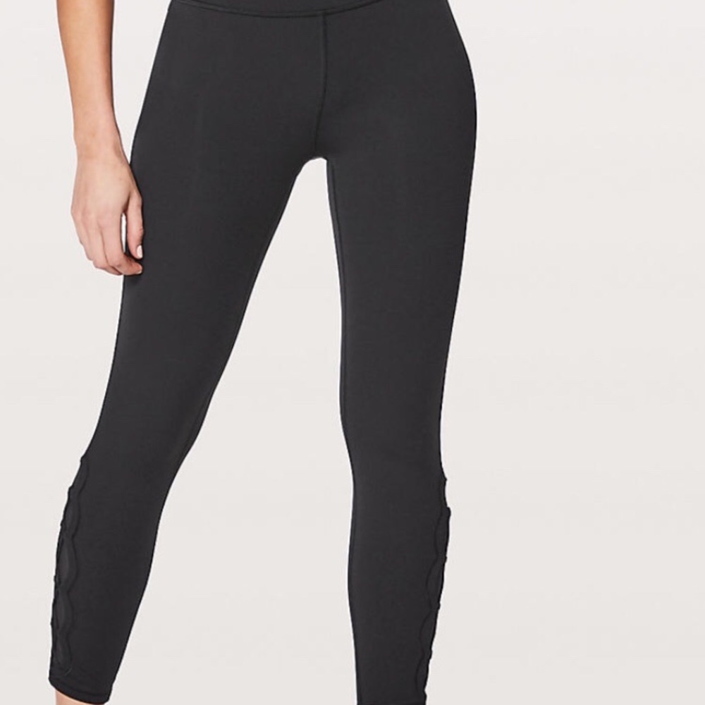 Lululemon black size 4. Worn once